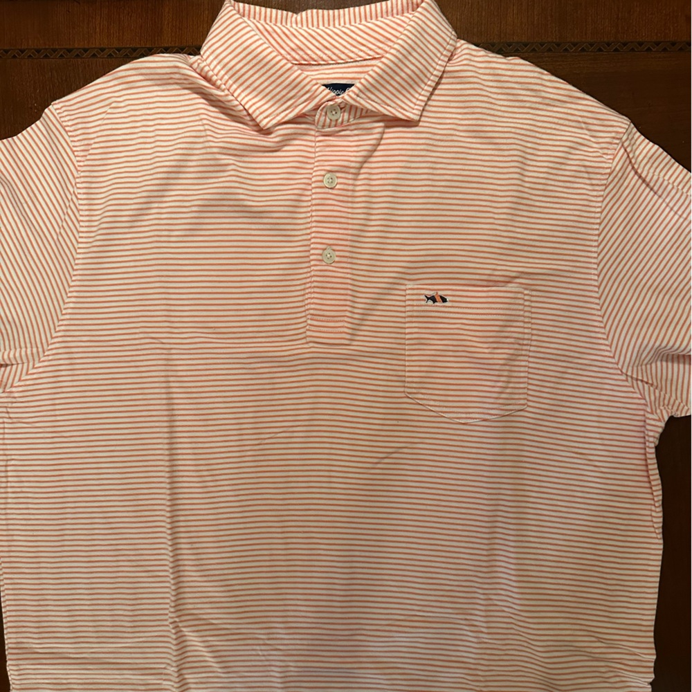 MENS FISH HIPPIE POLO. SIZE XL